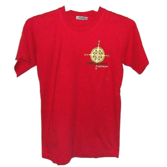 Jimmy Buffett Margaritaville Montego Bay Jamaica Red T-Shirt Top XS - Picture 1 of 5